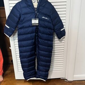 Eddie Bauer Dark Blue Infant Snowsuit